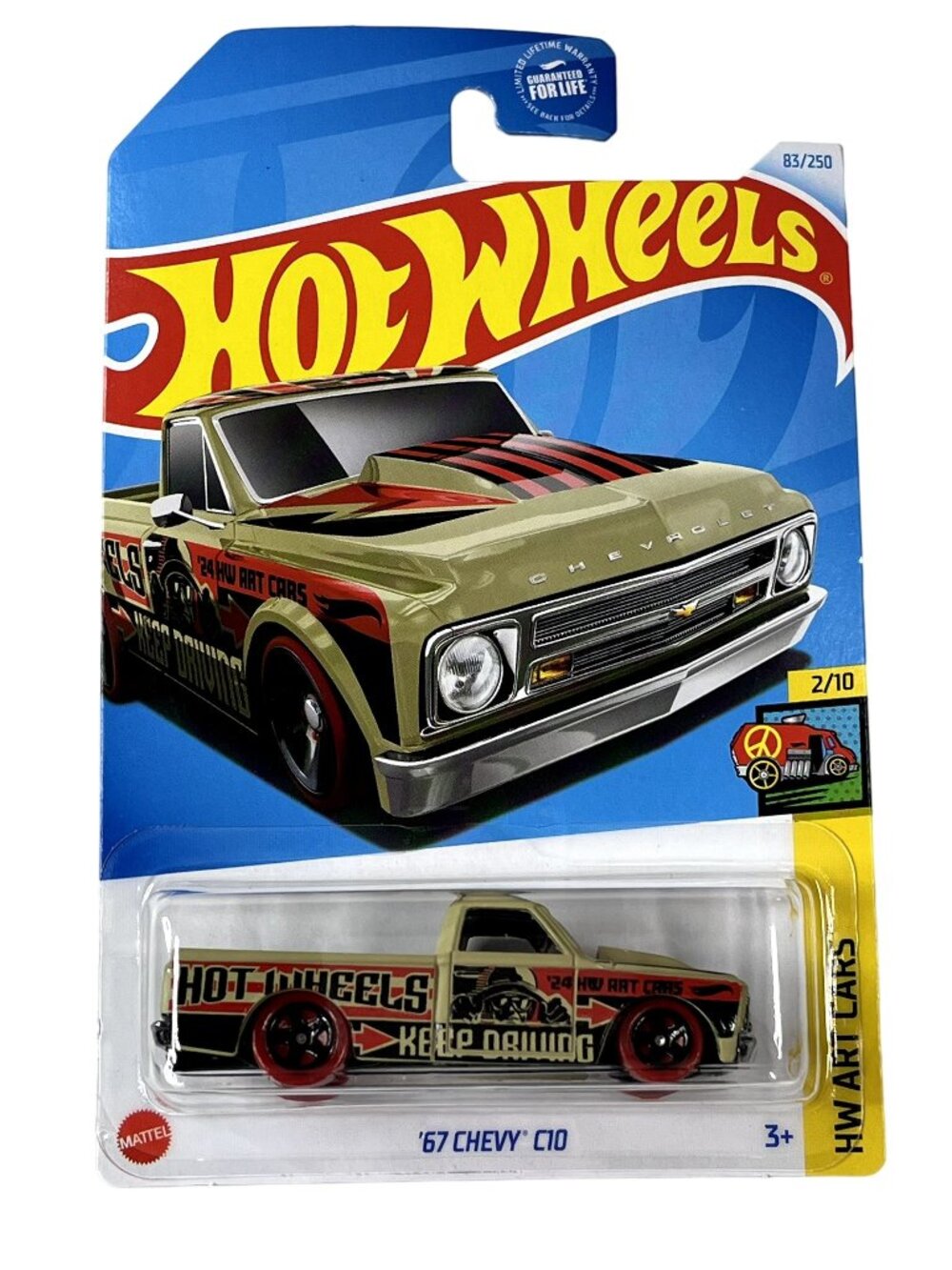Hot Wheels '67 Chevy C10 Art Cars Keep Driving 2021 Diecast 1:64
